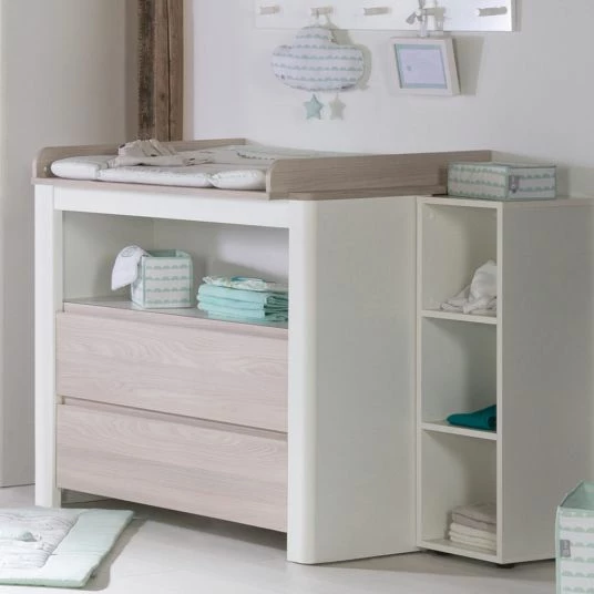 Budget 💯 Roba Kinderzimmer Timon mit 3-türigem Schrank, Bett, Wickelkommode - Weiß Luna 🛒 4 Budget 💯 Roba Kinderzimmer Timon mit 3-türigem Schrank, Bett, Wickelkommode - Weiß Luna 🛒 - Image 4