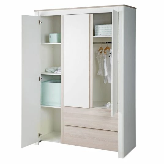 Budget 💯 Roba Kinderzimmer Timon mit 3-türigem Schrank, Bett, Wickelkommode - Weiß Luna 🛒 6 Budget 💯 Roba Kinderzimmer Timon mit 3-türigem Schrank, Bett, Wickelkommode - Weiß Luna 🛒 - Image 6