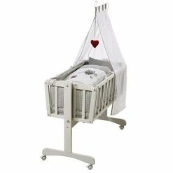 Discount 🌟 Roba Complete cradle white - Adam & owl 🔔