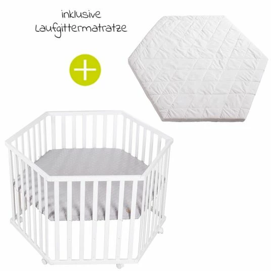 Best Pirce 🔥 Roba Laufgitter 6-eckig Weiß - 3-fach höhenverstellbar & Laufgittermatratze - Roba Style - Grau 🤩 1 Best Pirce 🔥 Roba Laufgitter 6-eckig Weiß - 3-fach höhenverstellbar & Laufgittermatratze - Roba Style - Grau 🤩