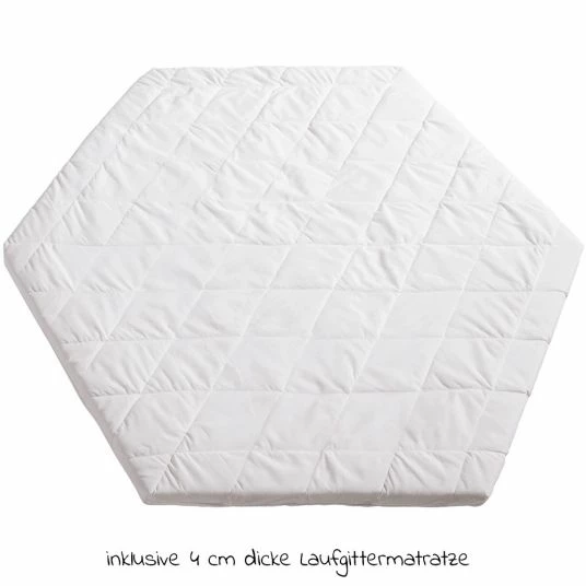Best Pirce 🔥 Roba Laufgitter 6-eckig Weiß - 3-fach höhenverstellbar & Laufgittermatratze - Roba Style - Grau 🤩 3 Best Pirce 🔥 Roba Laufgitter 6-eckig Weiß - 3-fach höhenverstellbar & Laufgittermatratze - Roba Style - Grau 🤩 - Image 3