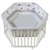 Buy ❤️ Roba Playpen 6-sided white incl. inlay 120 x 120 cm - Adam & owl 👏