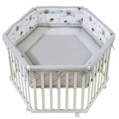 Buy ❤️ Roba Playpen 6-sided white incl. inlay 120 x 120 cm - Adam & owl 👏