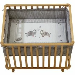 Cheap 💯 Roba Playpen natural incl. insert 75 x 100 cm - Jumbotwins 🌟