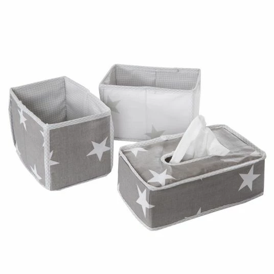 Promo π Roba Organizer Set of 3 Little Stars - Grey White π 1 Promo π Roba Organizer Set of 3 Little Stars - Grey White π