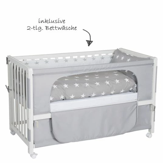 Buy π Roba Room Bed White incl. Accessories - Little Stars - Grey π 3 Buy π Roba Room Bed White incl. Accessories - Little Stars - Grey π - Image 3
