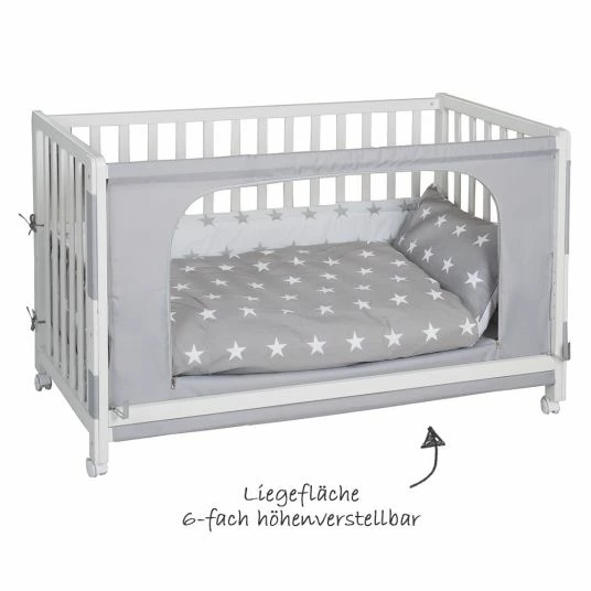 Buy π Roba Room Bed White incl. Accessories - Little Stars - Grey π 4 Buy π Roba Room Bed White incl. Accessories - Little Stars - Grey π - Image 4