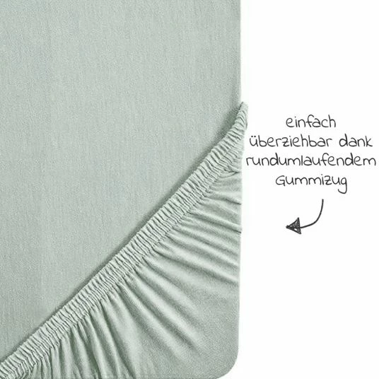 Outlet 🛒 Roba Spannbetttuch aus Organic Baumwolle 60 x 120 cm / 70 x 140 cm - Lil Planet - Frosty Green 😉 5 Outlet 🛒 Roba Spannbetttuch aus Organic Baumwolle 60 x 120 cm / 70 x 140 cm - Lil Planet - Frosty Green 😉 - Image 5