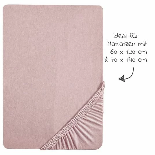 Hot Sale 🔥 Roba Spannbetttuch aus Organic Baumwolle 60 x 120 cm / 70 x 140 cm - Lil Planet - Rosa Mauve 🌟 4 Hot Sale 🔥 Roba Spannbetttuch aus Organic Baumwolle 60 x 120 cm / 70 x 140 cm - Lil Planet - Rosa Mauve 🌟 - Image 4