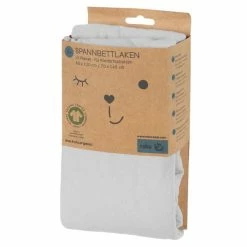 Deals 😍 Roba Spannbetttuch aus Organic Baumwolle 60 x 120 cm / 70 x 140 cm - Lil Planet - Silbergrau 🌟