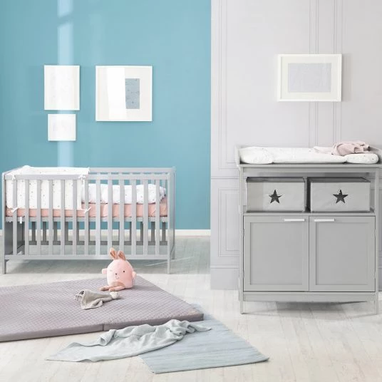 Cheapest π Roba Sparset Kinderzimmer Hamburg mit Bett, Wickelkommode & 2 Canvas Boxen - Taupe π 2 Cheapest π Roba Sparset Kinderzimmer Hamburg mit Bett, Wickelkommode & 2 Canvas Boxen - Taupe π - Image 2
