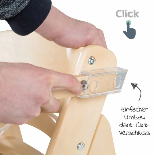 Promo 🎉 Roba Treppen-Hochstuhl Sit Up Click mit Essbrett - Natur 🔥 3 Promo 🎉 Roba Treppen-Hochstuhl Sit Up Click mit Essbrett - Natur 🔥 - Image 3