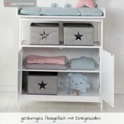 Buy 🤩 Roba Wickelkommode Hamburg mit Wickelaufsatz & 2 Canvas-Boxen - Taupe 🛒 -Live & Sleep Sales roba wickelkommode hamburg mit wickelaufsatz 2 canvas boxen taupe 1711040 tp d3