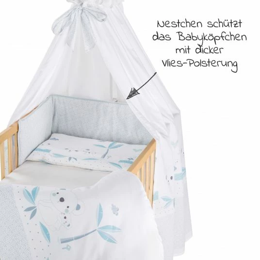 Coupon 👏 Schardt 4-tlg. Bettwäsche-Set Decke 100 x 135 cm , Kissen 40 x 60 cm, Nestchen, Himmel - Koala - Collection 2022 🥰 3 Coupon 👏 Schardt 4-tlg. Bettwäsche-Set Decke 100 x 135 cm , Kissen 40 x 60 cm, Nestchen, Himmel - Koala - Collection 2022 🥰 - Image 3