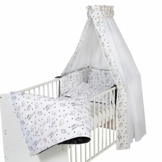 Best Pirce 👏 Schardt 4-tlg. Bettwäsche-Set Decke 100 x 135 cm , Kissen 40 x 60 cm, Nestchen, Himmel - Origami - Black - Collection 2022 👏 1 Best Pirce 👏 Schardt 4-tlg. Bettwäsche-Set Decke 100 x 135 cm , Kissen 40 x 60 cm, Nestchen, Himmel - Origami - Black - Collection 2022 👏