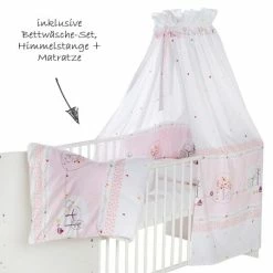 Best deal ✔️ Schardt Complete bed Classic-Line White 70 x 140 cm - Birdy - Pink ⌛ 9 Best deal ✔️ Schardt Complete bed Classic-Line White 70 x 140 cm - Birdy - Pink ⌛ -Live & Sleep Sales schardt baby komplettbett set classic line inkl bettwasche himmel nestchen matratze weiss 70 x 140 cm birdy rosa 04 498 02 02 1 772 d3
