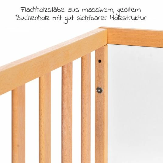 Best Sale 🧨 Schardt Baby- und Kinderbett Designline Deluxe Buche teilmassiv 70 x 140 cm - geölt Weiß ✨ 4 Best Sale 🧨 Schardt Baby- und Kinderbett Designline Deluxe Buche teilmassiv 70 x 140 cm - geölt Weiß ✨ - Image 4