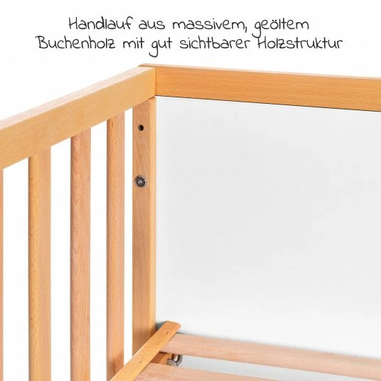 Best Sale 🧨 Schardt Baby- und Kinderbett Designline Deluxe Buche teilmassiv 70 x 140 cm - geölt Weiß ✨ 6 Best Sale 🧨 Schardt Baby- und Kinderbett Designline Deluxe Buche teilmassiv 70 x 140 cm - geölt Weiß ✨ - Image 6