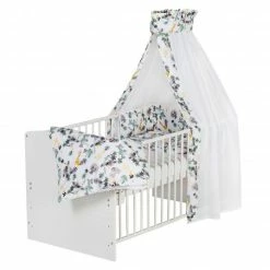 Best reviews of 🤩 Schardt Babybett-Komplett-Set Classic-Line inkl. Bettwäsche, Himmel, Nestchen & Matratze Weiß 70 x 140 cm - Jungle - Collection 2022 ⭐