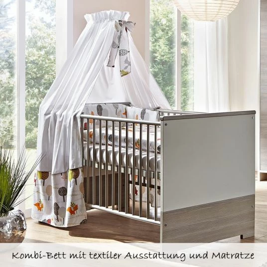 Wholesale π Schardt Children's room Eco Silver 15-pcs. with 3-door wardrobe incl. textile collection Forest animals π₯ 2 Wholesale π Schardt Children's room Eco Silver 15-pcs. with 3-door wardrobe incl. textile collection Forest animals π₯ - Image 2