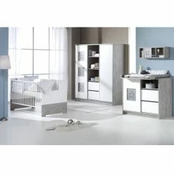 Cheap 😍 Schardt Children's room Eco Star 15-pcs. with sliding door wardrobe incl. textile collection Starlet Grey 🎉