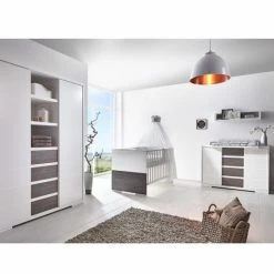 Promo 😉 Schardt Children's room Maxx Fleetwood 15-pcs. with 2-door wardrobe incl. textile collection Ice Crystal Grey 😀