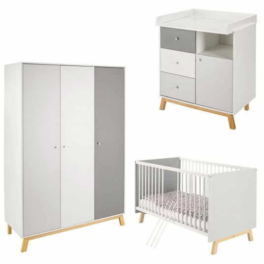 Budget ❤️ Schardt Kinderzimmer Vegas 16-tlg. mit 3-türigem Schrank inkl. Textilkollektion Origami Black 🔔 2 Budget ❤️ Schardt Kinderzimmer Vegas 16-tlg. mit 3-türigem Schrank inkl. Textilkollektion Origami Black 🔔 - Image 2