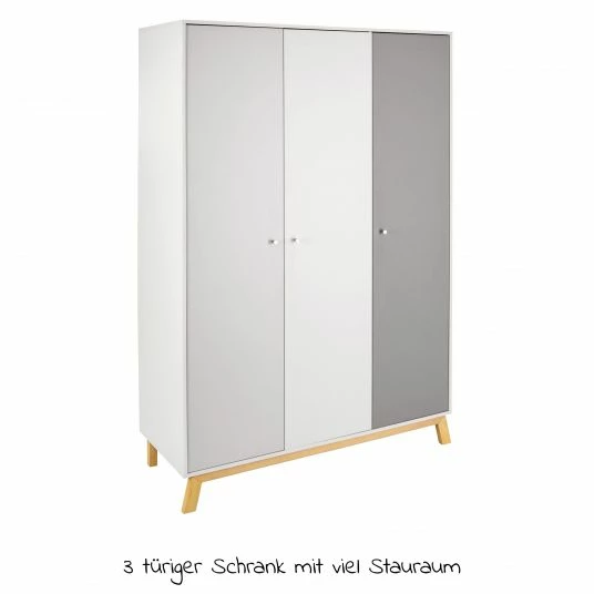 Budget ❤️ Schardt Kinderzimmer Vegas 16-tlg. mit 3-türigem Schrank inkl. Textilkollektion Origami Black 🔔 3 Budget ❤️ Schardt Kinderzimmer Vegas 16-tlg. mit 3-türigem Schrank inkl. Textilkollektion Origami Black 🔔 - Image 3