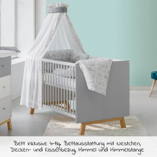 Budget ❤️ Schardt Kinderzimmer Vegas 16-tlg. mit 3-türigem Schrank inkl. Textilkollektion Origami Black 🔔 4 Budget ❤️ Schardt Kinderzimmer Vegas 16-tlg. mit 3-türigem Schrank inkl. Textilkollektion Origami Black 🔔 - Image 4