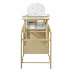 Best reviews of π Schardt Combination highchair X-Tra II natural beech incl. seat reducer - starlet grey π
