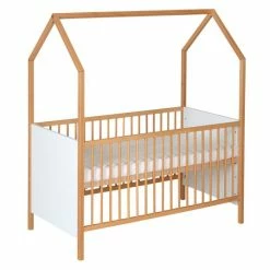 Best Sale ✨ Schardt Kombi-Kinderbett Hausbett Venice Buche teilmassiv, geölt 70 x 140 cm - Natur Weiß 🔔