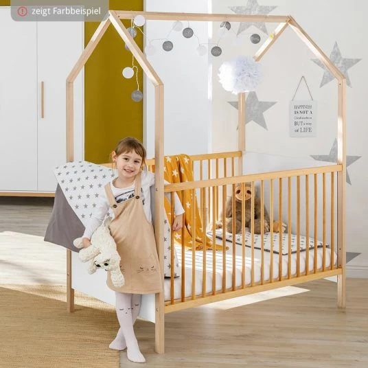 Best Sale ✨ Schardt Kombi-Kinderbett Hausbett Venice Buche teilmassiv, geölt 70 x 140 cm - Natur Weiß 🔔 2 Best Sale ✨ Schardt Kombi-Kinderbett Hausbett Venice Buche teilmassiv, geölt 70 x 140 cm - Natur Weiß 🔔 - Image 2