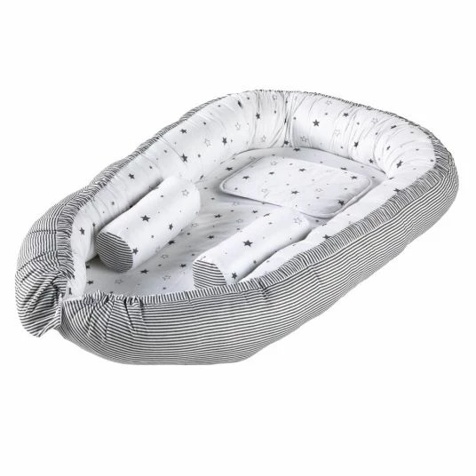 Deals β€οΈ Schardt Cuddly nests incl. positioning pillow and pillow Exclusive 90 x 50 - Starlet - Grey π₯ 1 Deals β€οΈ Schardt Cuddly nests incl. positioning pillow and pillow Exclusive 90 x 50 - Starlet - Grey π₯