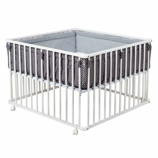 Promo π Schardt Playpen Basic White incl. insert 100 x 100 - Star - Grey π 2 Promo π Schardt Playpen Basic White incl. insert 100 x 100 - Star - Grey π - Image 2