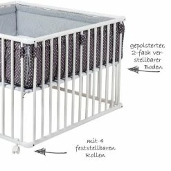 Promo π Schardt Playpen Basic White incl. insert 100 x 100 - Star - Grey π 7 Promo π Schardt Playpen Basic White incl. insert 100 x 100 - Star - Grey π -Live & Sleep Sales schardt laufgitter basic weiss inkl einlage 100 x 100 cm stern grau 02 013 00 02 077 3 713 d2