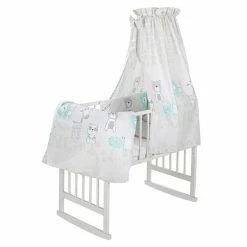 Promo ✨ Schardt Multifunktionsbett Vario 5-1 Weiß inkl. Textiler Ausstattung - Exklusiv Design Wallis - Grau 👍