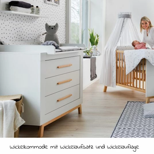 Outlet 💯 Schardt Sparset Kinderzimmer Miami White 15-tlg. Inkl. Textilkollektion Sternchen grau - ⭐ 4 Outlet 💯 Schardt Sparset Kinderzimmer Miami White 15-tlg. Inkl. Textilkollektion Sternchen grau - ⭐ - Image 4