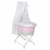 Deals 🛒 Schardt bassinet Babsi White - Heart - Pink 😀