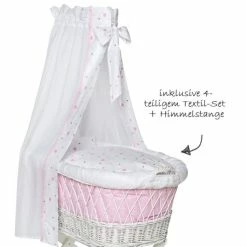 Deals 🛒 Schardt bassinet Babsi White - Heart - Pink 😀 7 Deals 🛒 Schardt bassinet Babsi White - Heart - Pink 😀 -Live & Sleep Sales schardt stubenwagen babsi weiss herzchen rosa 09 812 00 02 1 790 d2