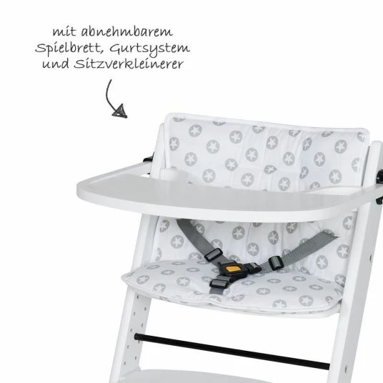 Flash Sale ๐ Schardt Domino stair high chair incl. game board and seat reducer - Circle Star - Grey ๐ 2 Flash Sale ๐ Schardt Domino stair high chair incl. game board and seat reducer - Circle Star - Grey ๐ - Image 2