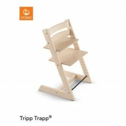 Promo 🎁 Stokke Mitwachsender Treppenhochstuhl Tripp Trapp® Buchenholz - Natural / Natur ❤️