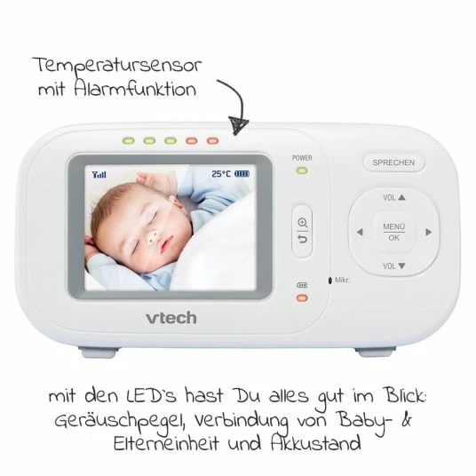 Top 10 🌟 Vtech Video-Babyphone Babymonitor VM320 - 2,4 Zoll 🎉 4 Top 10 🌟 Vtech Video-Babyphone Babymonitor VM320 - 2,4 Zoll 🎉 - Image 4