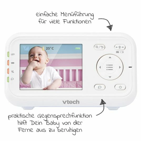 Promo ✔️ Vtech Video-Babyphone Babymonitor VM3255 - 2,8 Zoll 👍 4 Promo ✔️ Vtech Video-Babyphone Babymonitor VM3255 - 2,8 Zoll 👍 - Image 4